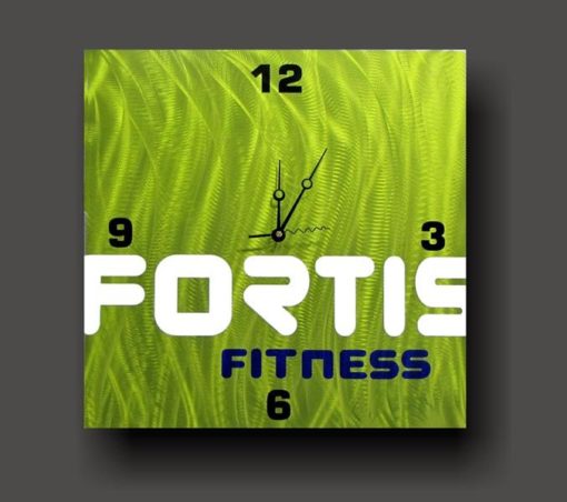 Metal Business Logo Fortis Fitness Gym  Clock 7 800 600 80