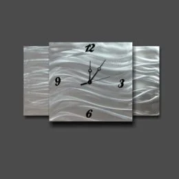 Large Rectangle Wall Clock Raised Centre