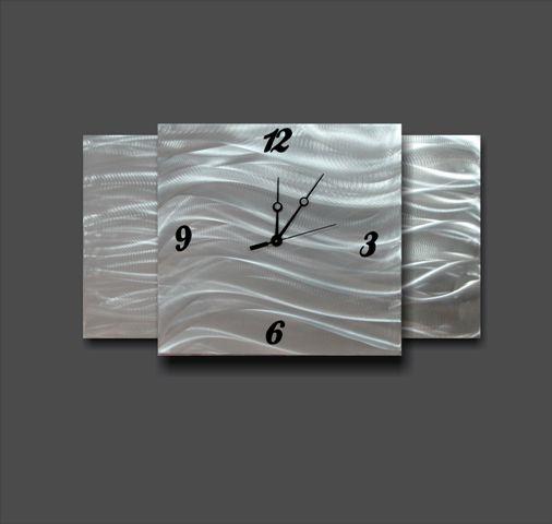 Large Rectangle Wall Clock Raised Centre 1