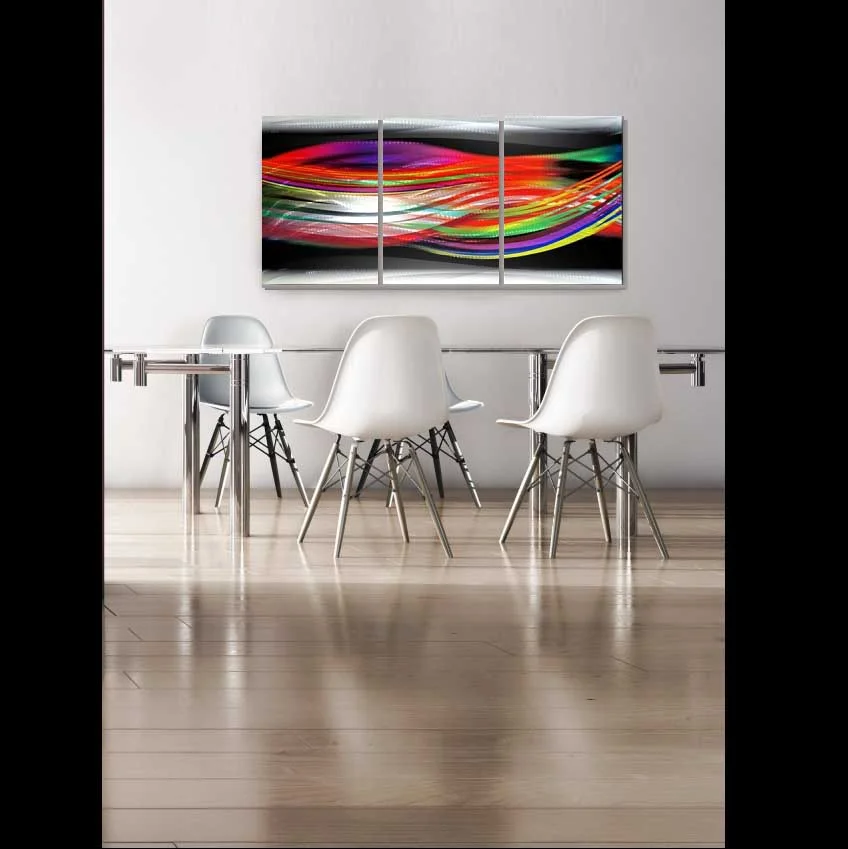 Electric Storm Metal Wall Art No 1 metal art colour