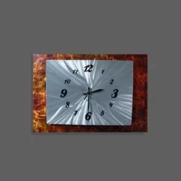 modern rust clock design