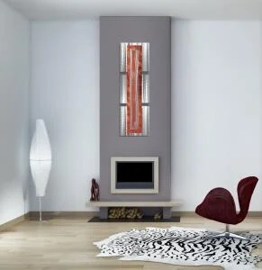 abstract metal art decor