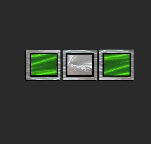lime metal wall art