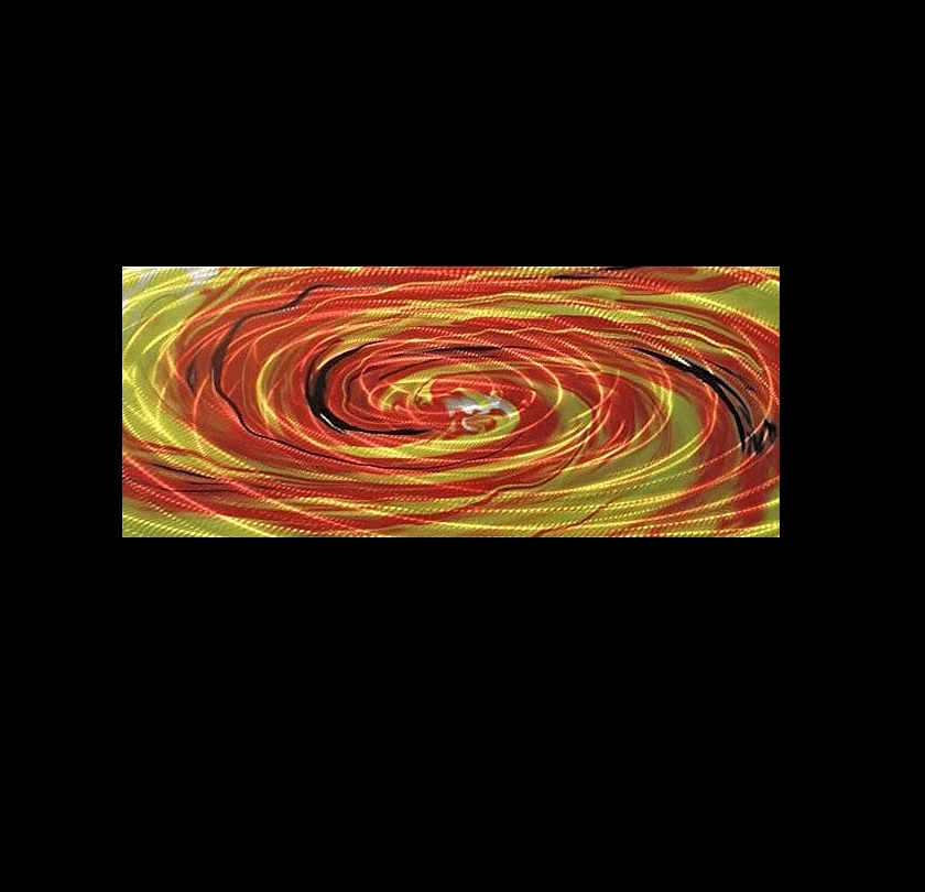 Firestorm LED Art Fire Storm Metal Wall Art - Image 3