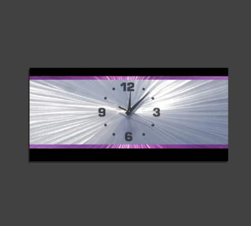 purple clock retro