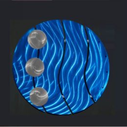 Brushed Metal Circle Art