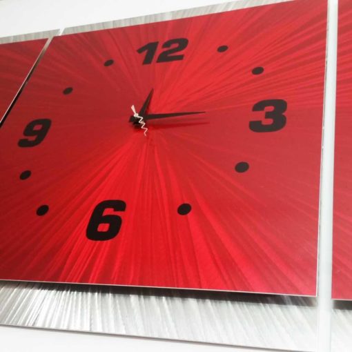 Extra Large Wall Clock Red 2