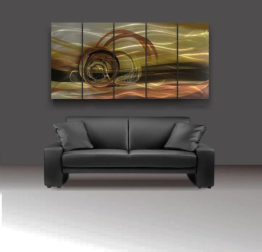 Bronze metal wall art