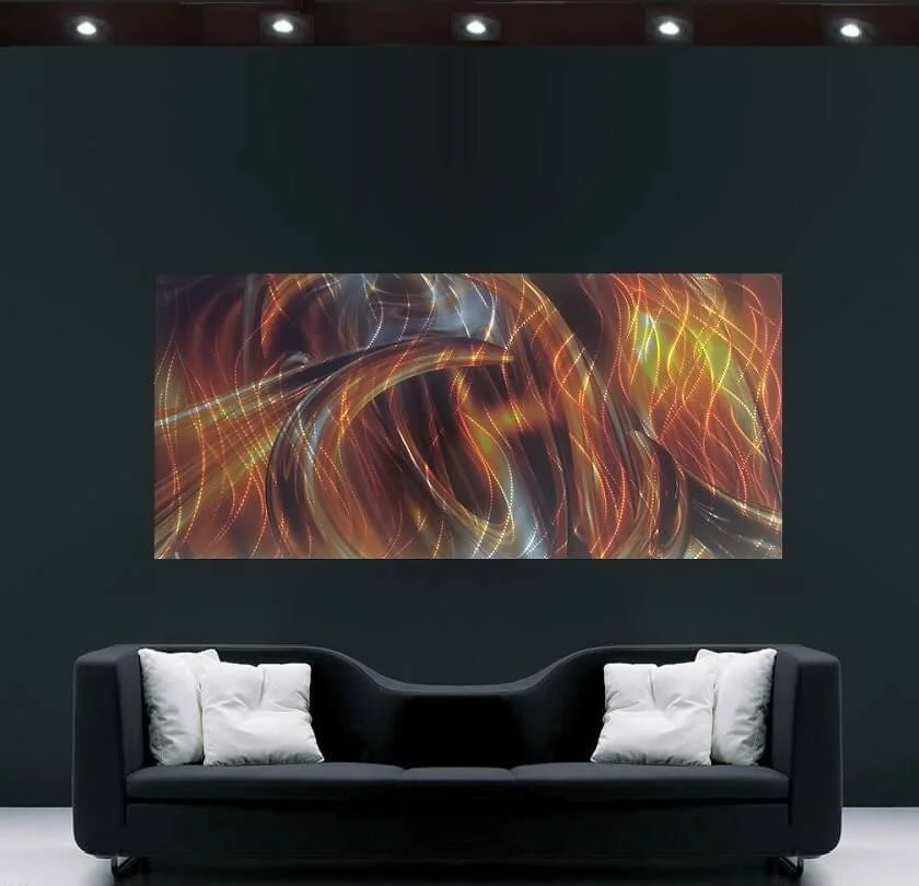 Dazed Metal wall art panel Australia made