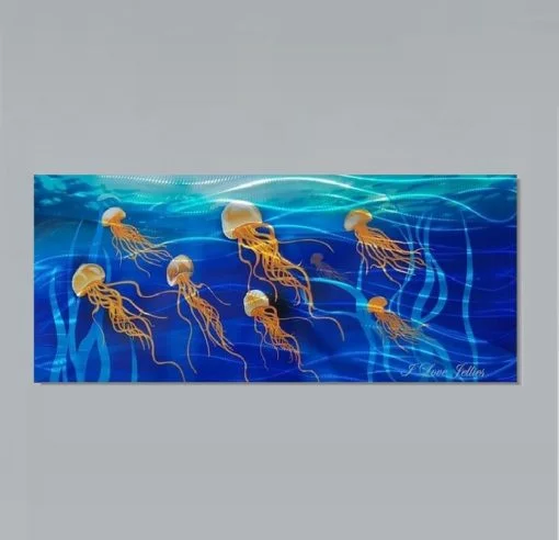 Jelly Fish Metal Wall Art
