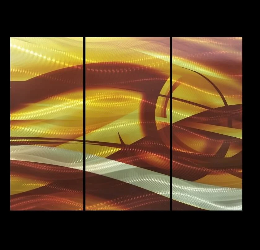 Fractal Metal Wall Art Motion Metal Wall Art - Image 2