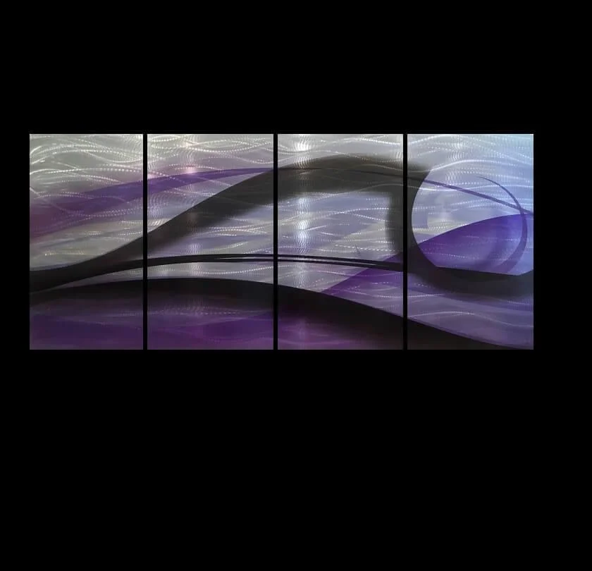 metal wall art Australia purple