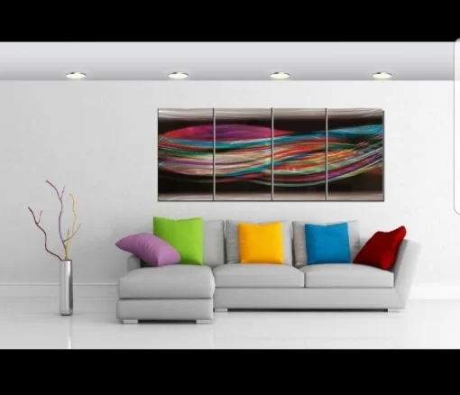 coloured metal art