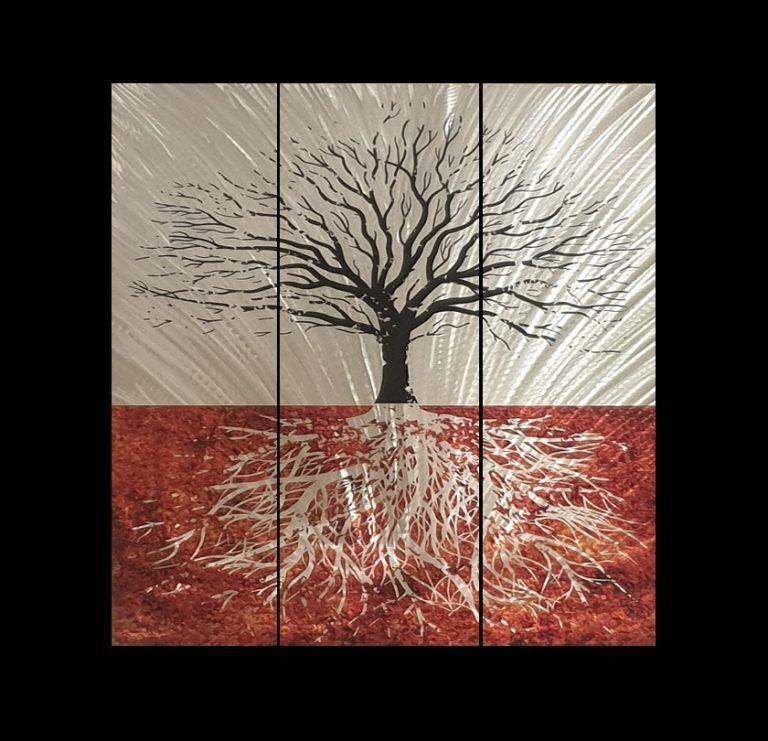 Stunning Metal Tree Artwork No1 in Metal tree art design's