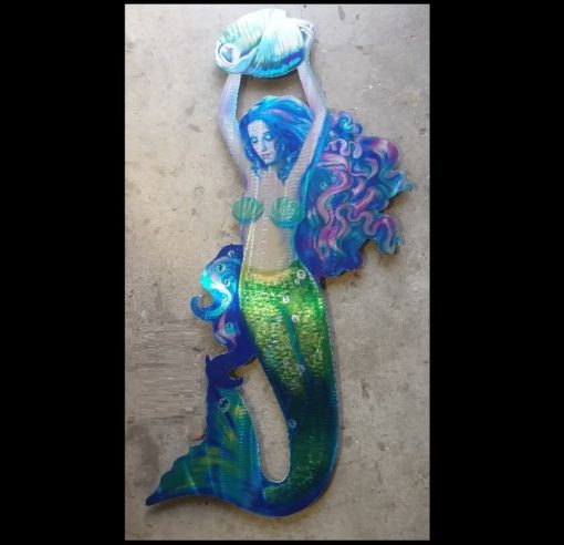 Mermaid Metal Sculpture 5