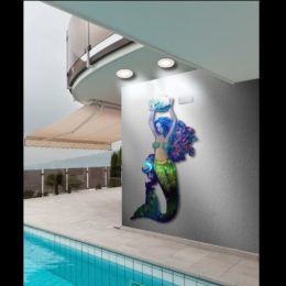 Mermaid Metal Wall Sculpture Sculpture Mermaid