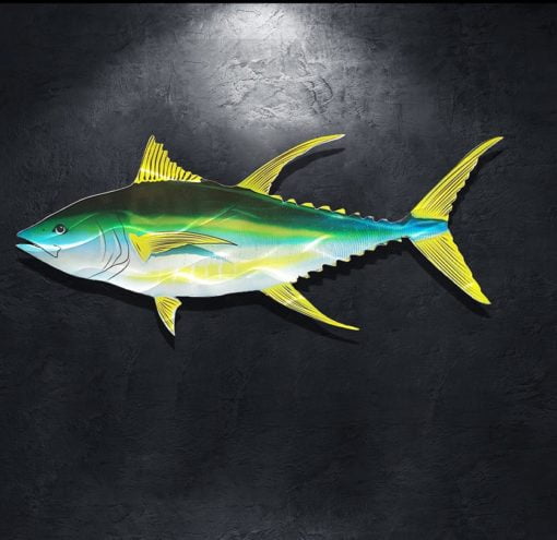 Metal Yellow Fin tuna 1