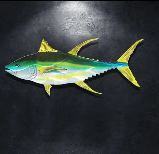 Metal Yellow Fin tuna