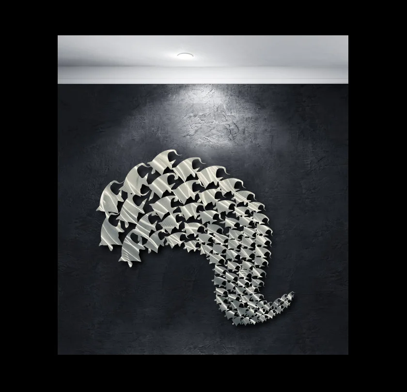 School of fish Metal school of fish