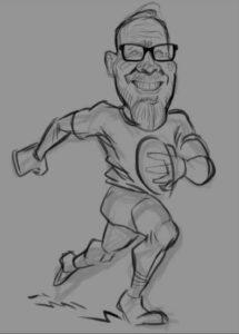 "Sports Caricatures: A Winning Touch for Any Occasion" 12