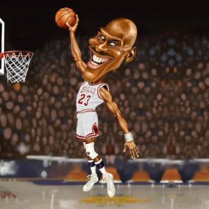 basketball caricature 