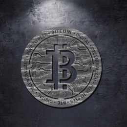 Bitcoin Metal Crypto Art