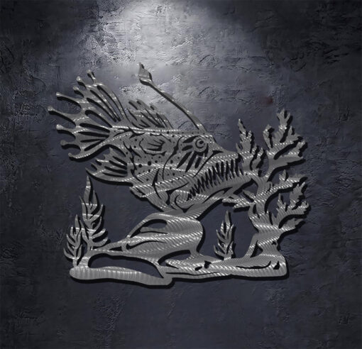 angler metal fish
