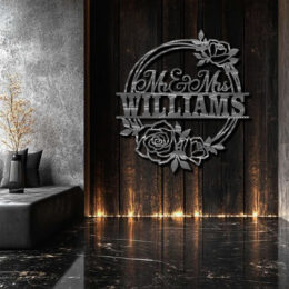 Metal Wedding Wreath 2