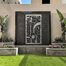 Geometric Garden Screen – Modern Outdoor Privacy Panel