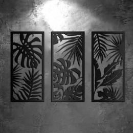 AUTO-DRAFT Wall Art Metal Flower Decor