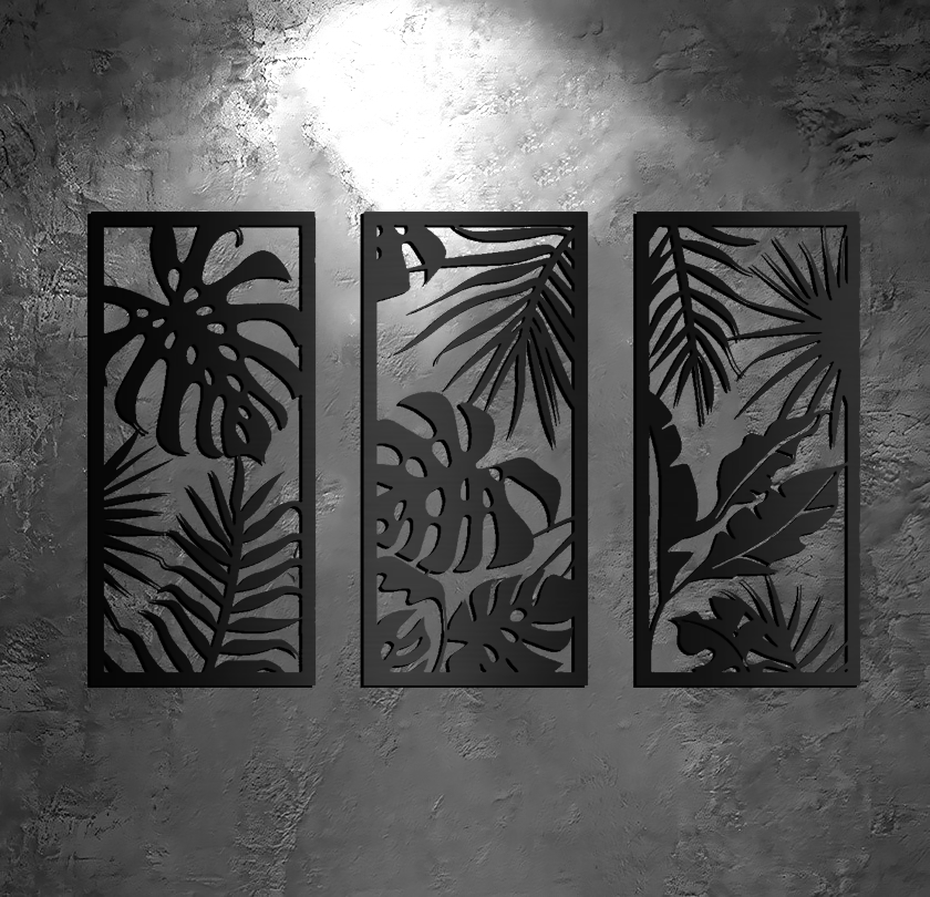 AUTO-DRAFT Wall Art Metal Flower Decor
