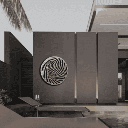 Circle Metal Wall Art – Abstract Swirl Wall Sculpture