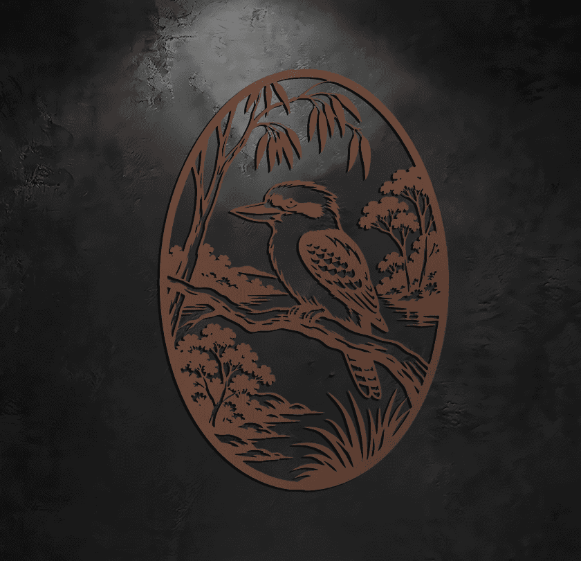 AUTO-DRAFT Kookaburra Metal Wall Art - Image 2