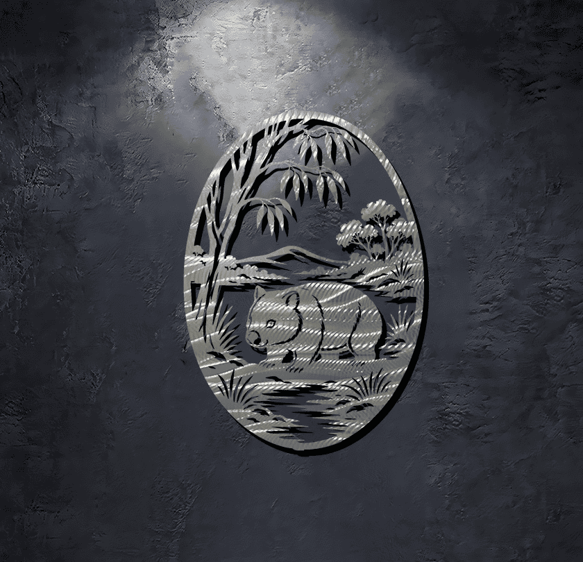 COMING SOON THESE PRODUCTS Wombat metal wall art Australian wildlife silhouette garden decor indoor outdoor