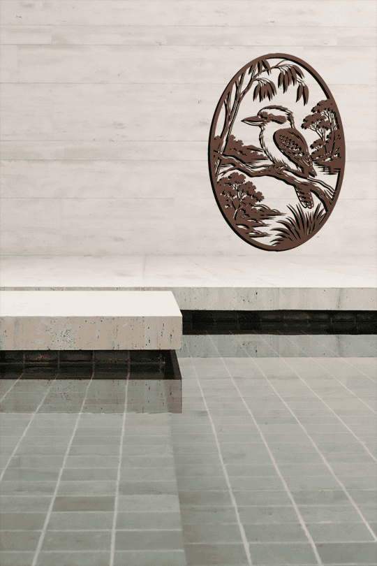 COMING SOON THESE PRODUCTS Kookaburra metal wall art Australian bird silhouette design outdoor decor